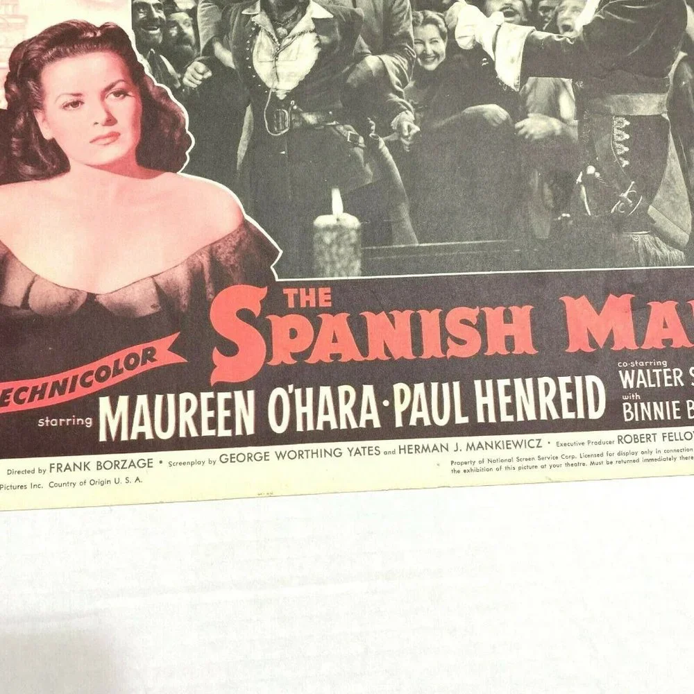 Set‎ 5 The Spanish Main 1953 Lobby Card Movie Poster Maureen Ohara Paul Henreid